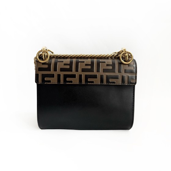 Fendi Kan I Chain Bag in FF Embossed Leather